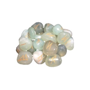Aqua Onyx Rune Stones 15-20mm Aqua Onyx Rune Stones 15-20mm